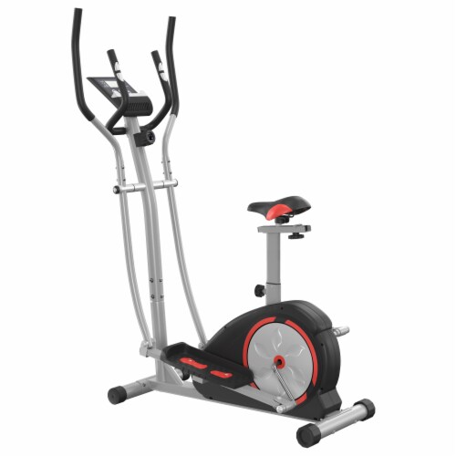 Indoor Home Gym 2 in 1 Elliptical Exercise Cycling Cardio Bike w