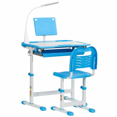 Multi-Function Kids Desk & Chair Set Height Adjustable School Study Table,  Blue, 1 Unit - Kroger