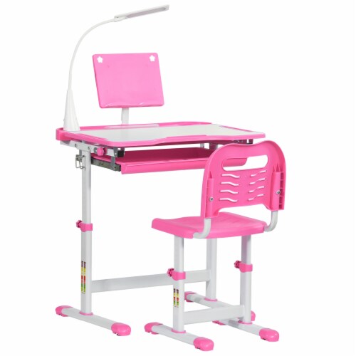 Multi-Function Kids Desk & Chair Set Height Adjustable School