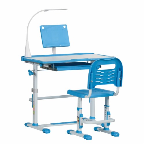 Multi-Function Kids Desk & Chair Set Height Adjustable School Study Table,  Blue, 1 Unit - Kroger