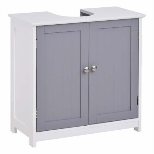 Bathroom Under Sink Cabinet Vanity Unit w/ Adjustable Storage Shelves,  White, 1 Unit - Kroger