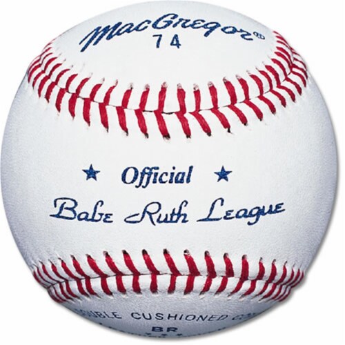 MacGregor MCB74CXX #74 Official Babe Ruth&reg; Baseball Perspective: front