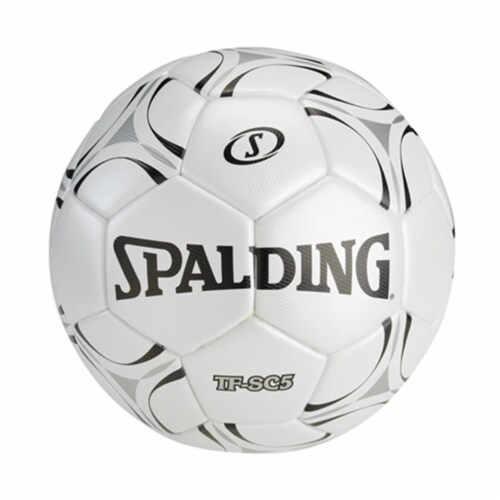Spalding WC648678 TF-SC5 Soccer Ball, White & Black - Size 5 Perspective: front