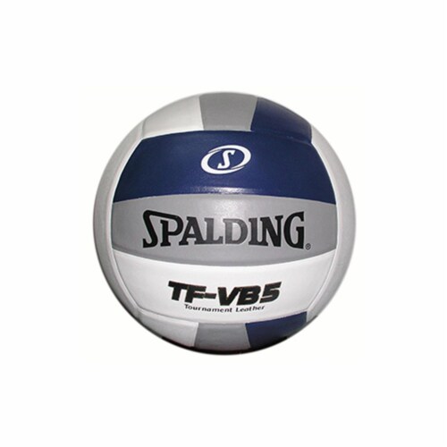 Spalding WC721748 TF-VB5 Volleyball with Gold Leather Orange & White Perspective: front