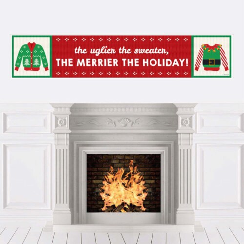 Big Dot of Happiness Ugly Sweater Holiday and Christmas Party Decorations Party Banner 1 Count Kroger