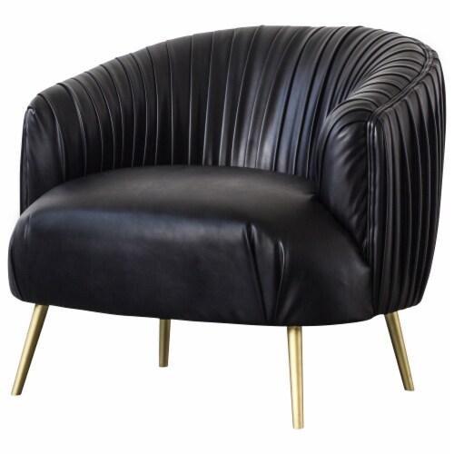 Pleated leather chair outlet