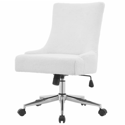 Black fur sales office chair
