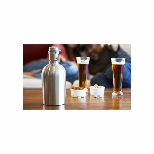 Asobu 2 Go Stainless Steel Growler - Silver Perspective: front