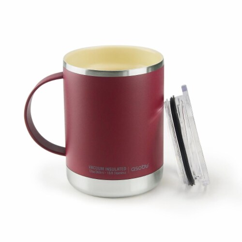 ASOBU Vacuum Insulated Stainless Steel Ultimate Mug - Red Perspective: front