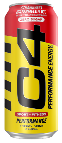 C4 Original On the Go Strawberry Watermelon Ice Energy Drink Perspective: front