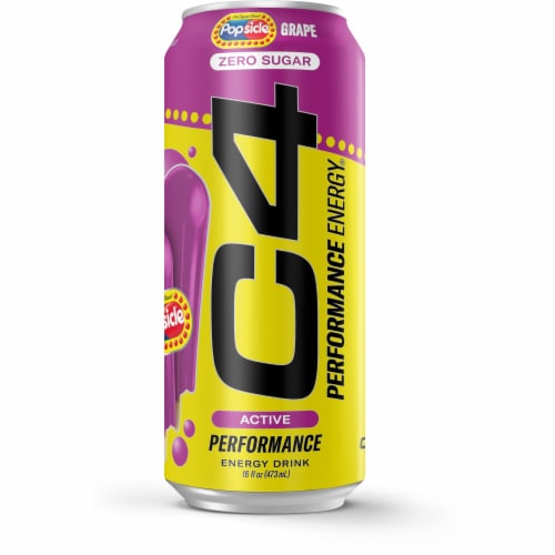 C4 Smart Energy Sparkling Tropical Passionfruit Can, 12 oz - Kroger