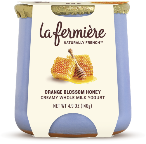 La Fermiere Orange Blossom Honey Yogurt Perspective: front