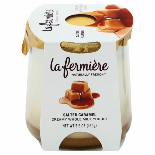 La Fermiere Salted Caramel Whole Milk Yogurt Perspective: front