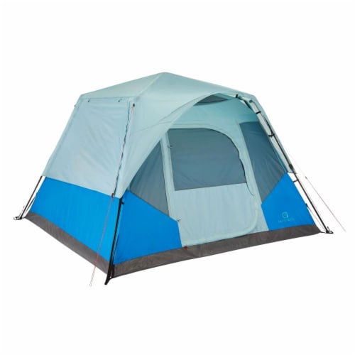 Outbound QuickCamp 6 Person 3 Season Cabin Tent with Rainfly and Carry Bag,  Blue, 1 Piece - Pay Less Super Markets