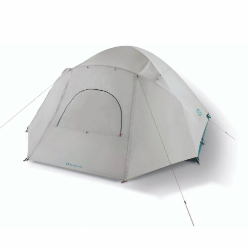 Outbound 8 Person 3 Season Camping Black-Out Dome Tent with Rainfly, Gray/White Perspective: front