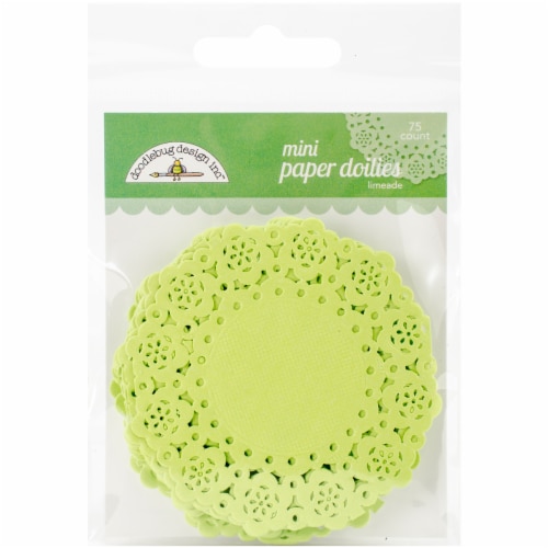 Doodlebug Mini Doilies 3  75/Pkg-Limeade Perspective: front