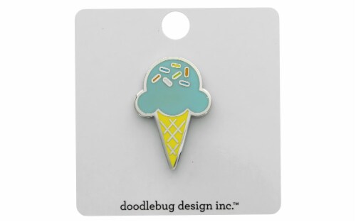 Doodlebug Party Time Collectible Pins Sugar Cone Perspective: front