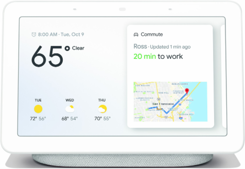 Google Home Hub - White Perspective: front