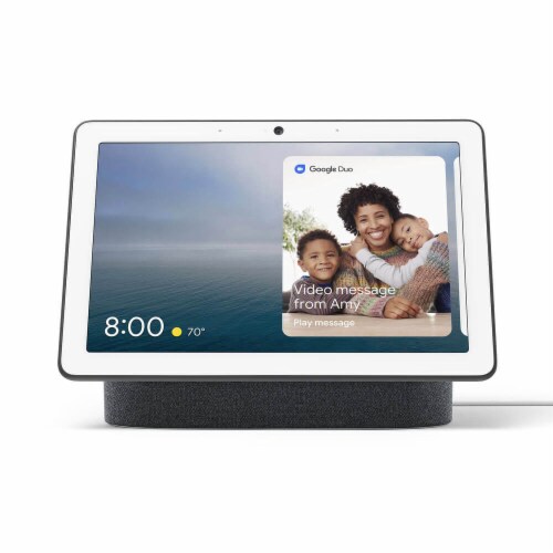 Google Nest Hub Max with Google Assistant - Charcoal Black, 1 ct