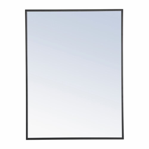 Metal frame Rectangle Mirror 24 inch Black finish, 1 Kroger