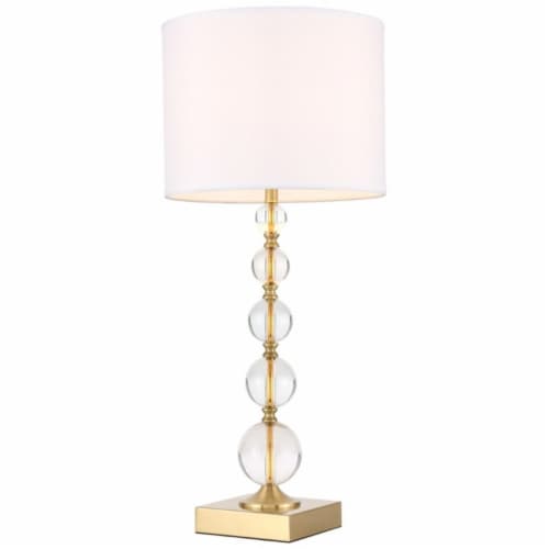 Elegant Decor Erte Modern Multi Tiered Crystal Orb Table Lamp in ...