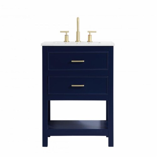 Blue 24 inch bathroom vanity sales