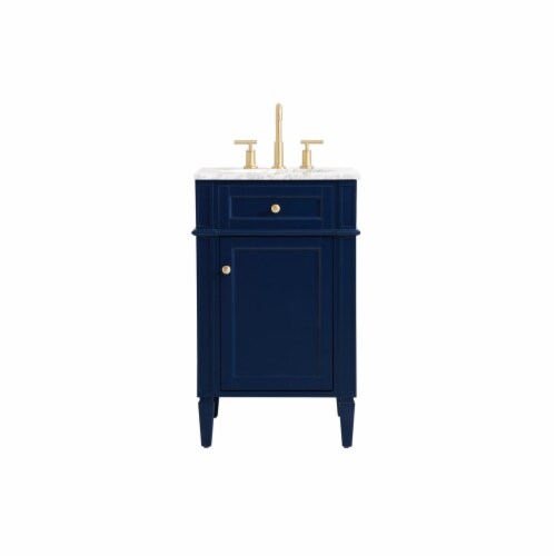 21 inch single bathroom vanity in blue 1 Fred Meyer
