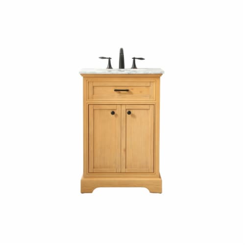 Natural wood bathroom vanity 24 inch deals