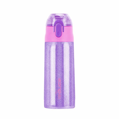 Reduce Frostee Glitter Water Bottle - Purple Perspective: front