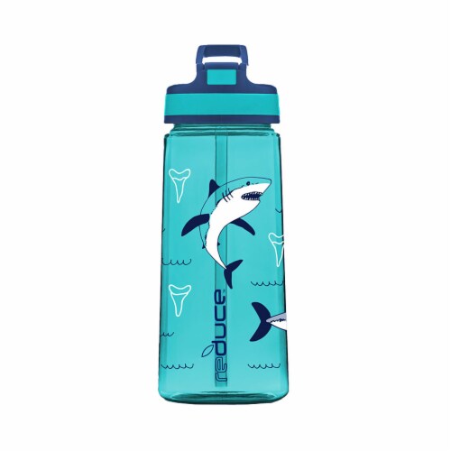 Reduce Axis Shark Water Bottle - Turquoise Perspective: front