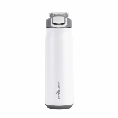 Reduce Hydrate Bottle - White Perspective: front
