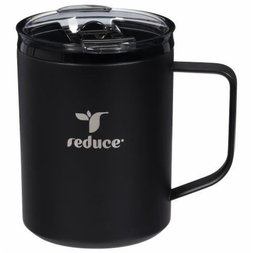 Reduce® Hot Mug with Lid - Black Perspective: front