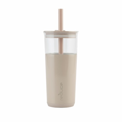 Reduce Aspen Glass Tumbler - Sand Perspective: front