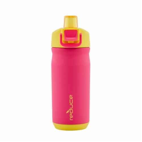 Reduce® Sidekick Water Bottle - Pink/Yellow Perspective: front