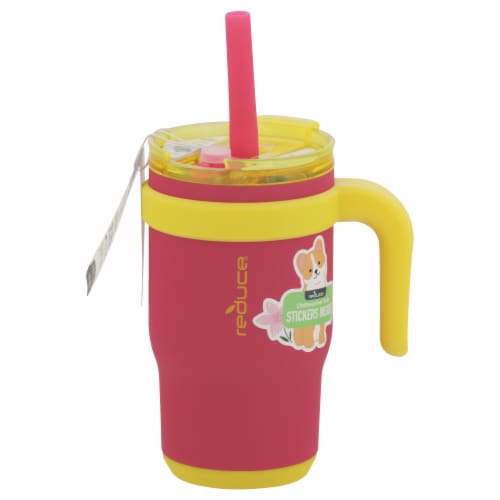 Reduce® Coldee Kids Mug - Pink Lemonade Perspective: front