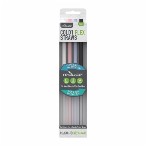 Reduce® Reusable Cold1 Flex Straws™ Perspective: front