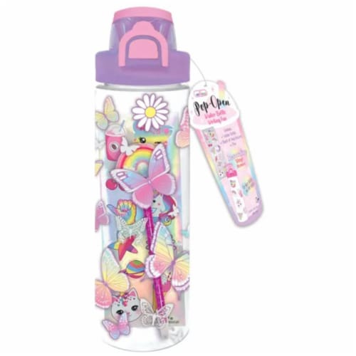 Hot Focus Tie Dye Butterfly Pop-Open Water Bottle Set, 1 Unit - Kroger