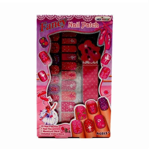 Ballerina Fancy Nail Patches Peel & Paste Nail Decor Perspective: front