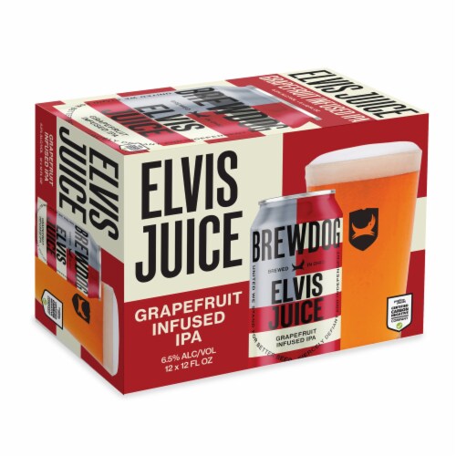 BrewDog Elvis Juice Grapefruit Infused IPA Perspective: front