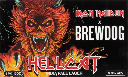 BrewDog x Iron Maiden Hellcat India Pale Lager Perspective: front