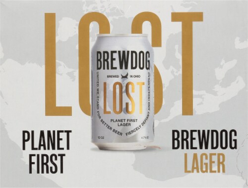 BrewDog Lost Planet First Lager Perspective: front