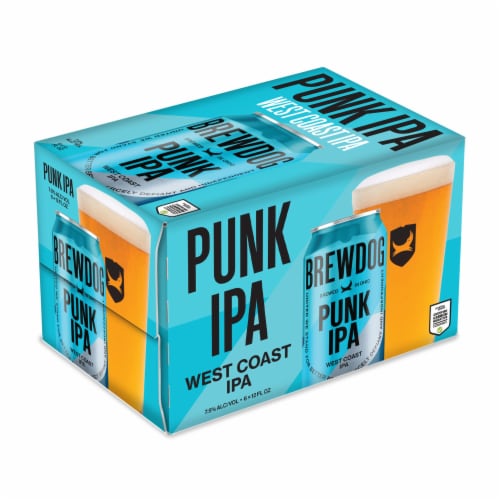 BrewDog Punk IPA West Coast IPA Craft Beer Perspective: front