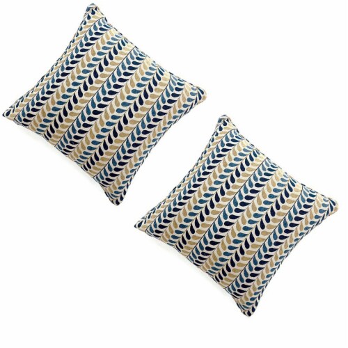 Benzara Contemporary Drop Pillows 2 Pack Perspective: front