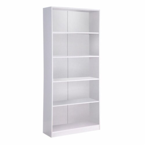 Minimalistic Yet Stylish Bookcase, White Perspective: front