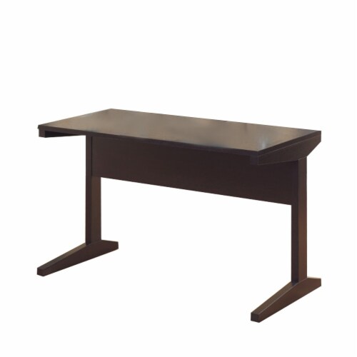 Benzara Well-Designed All-Around Desk - Dark Brown Perspective: front