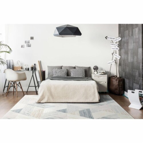 Dynamic Rugs CO46520476464 Couture 3 ft.11 in. x 5 ft. 7 in. Multi Color Area Rug Perspective: front