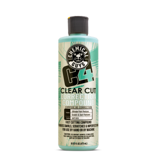Chemical Guys C4 Clear Cut Correction Compound Perspective: front