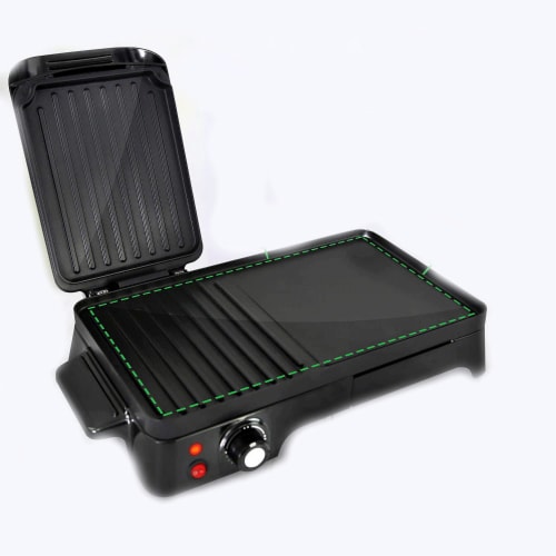 NutriChef Electric Griddle Crepe Hot Plate Cooktop with Press Grill for Paninis 1 Piece Pay Less Super Markets