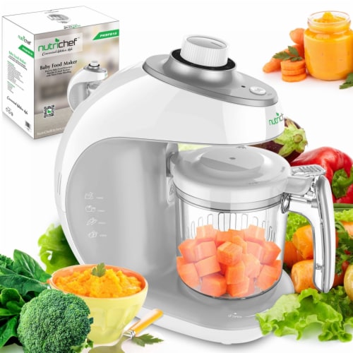 NutriChef Electric Baby Food Maker Puree Food Processor, Blender, and  Steamer, 1 Piece - Kroger