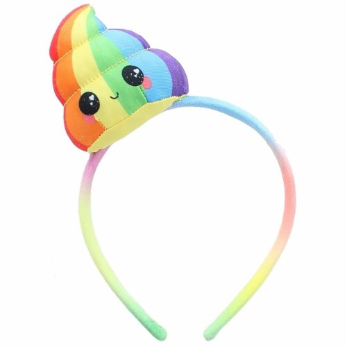 Glitter Galaxy Plush Rainbow Poop Emoji Child Costume Headband 1 Each Pick n Save